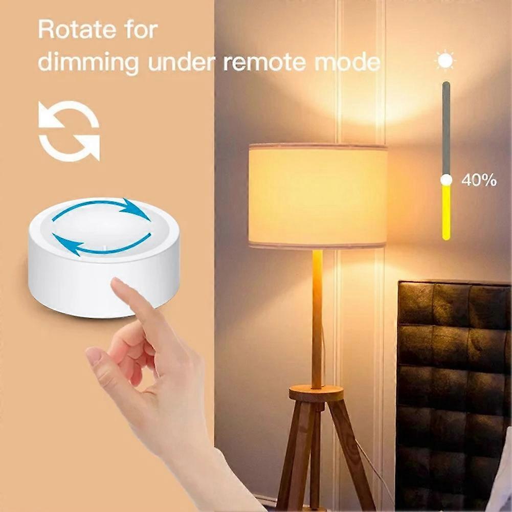 Tuya ZigBee Smart Knob Switch Wireless Scene Switch Button Controller Battery Powered Automation Scenario Smart Life