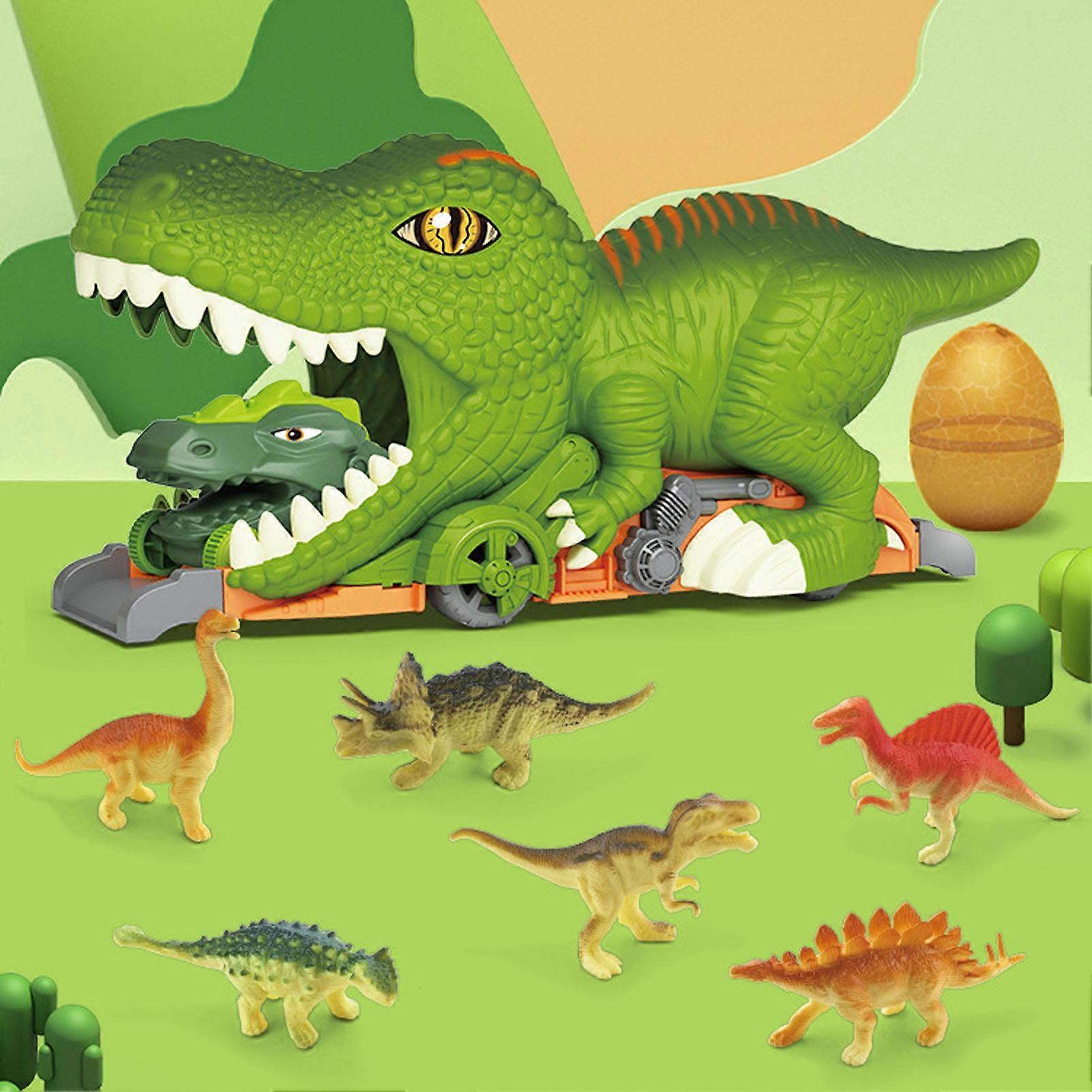 Dinosaur Race Track Toys Sliding Scenario Simulation Enhance Imagination Dinosaur Tunnel Playset 
