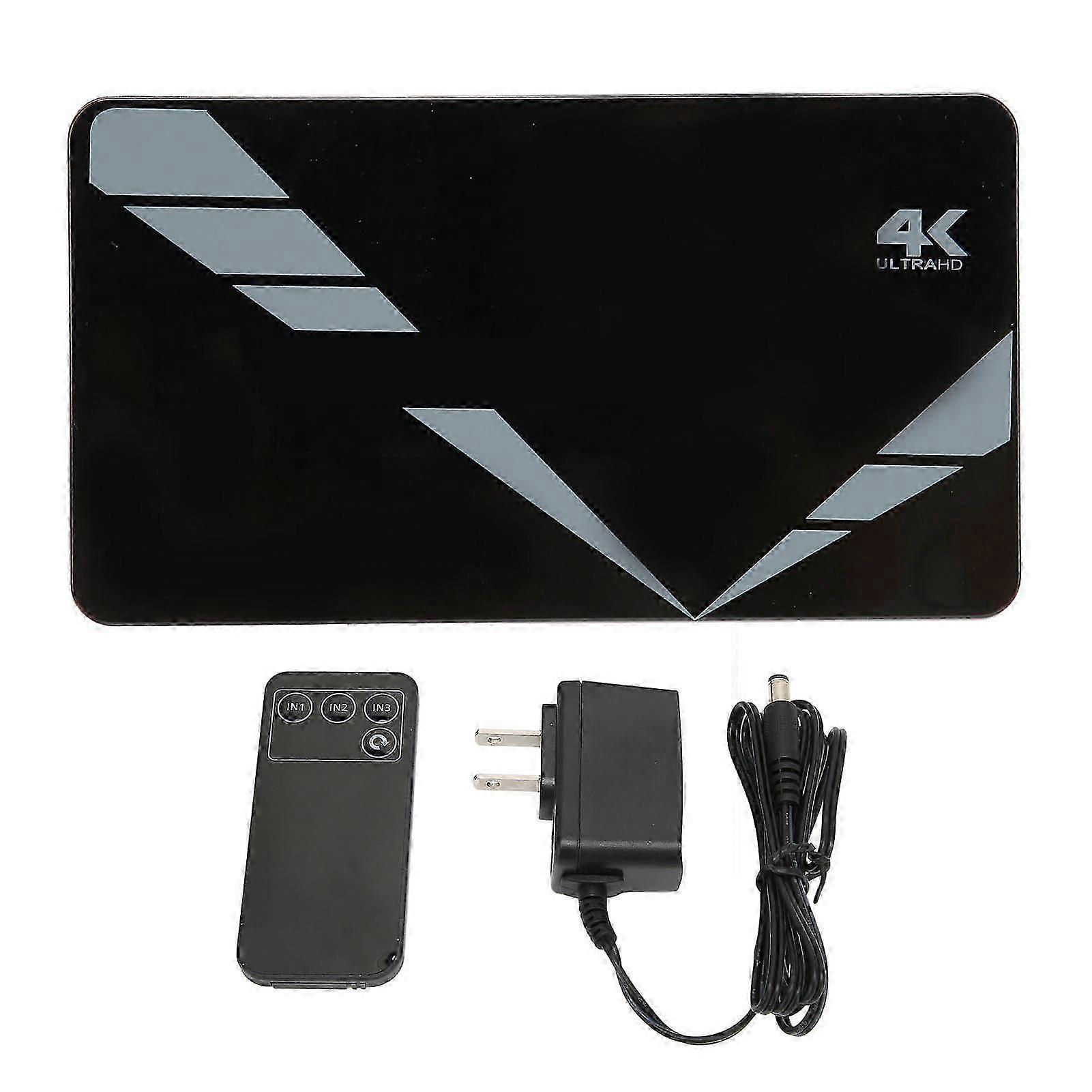 VK‑301A 4K HD Multimedia Interface Switcher 3 in 1 Out Switcher for TV Desktop Games AC 100‑240V