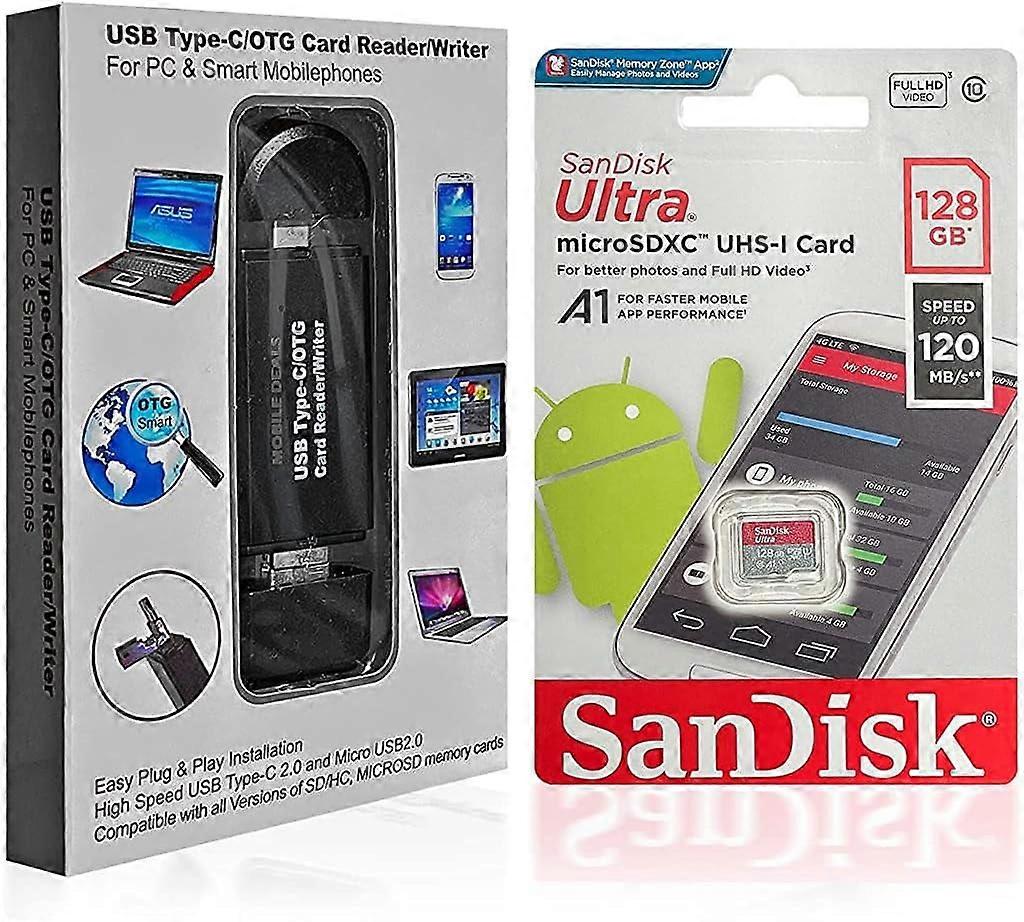 Portable Memory Card Reader 3-in-1 USB 2.0 and Micro USB to USB-C OTG Adapter for SDXC, SDHC, SD, MMC, Micro SDXC,
