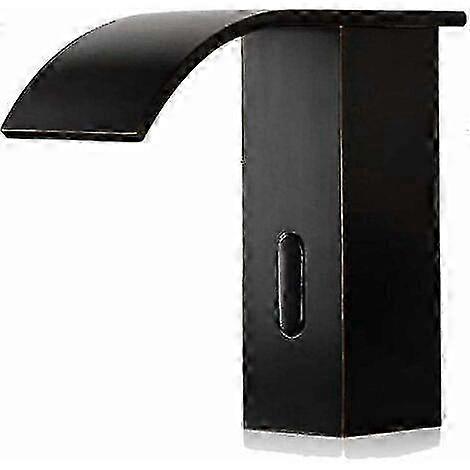Automatic infrared sensor faucet for bathroom sink with waterfall spout