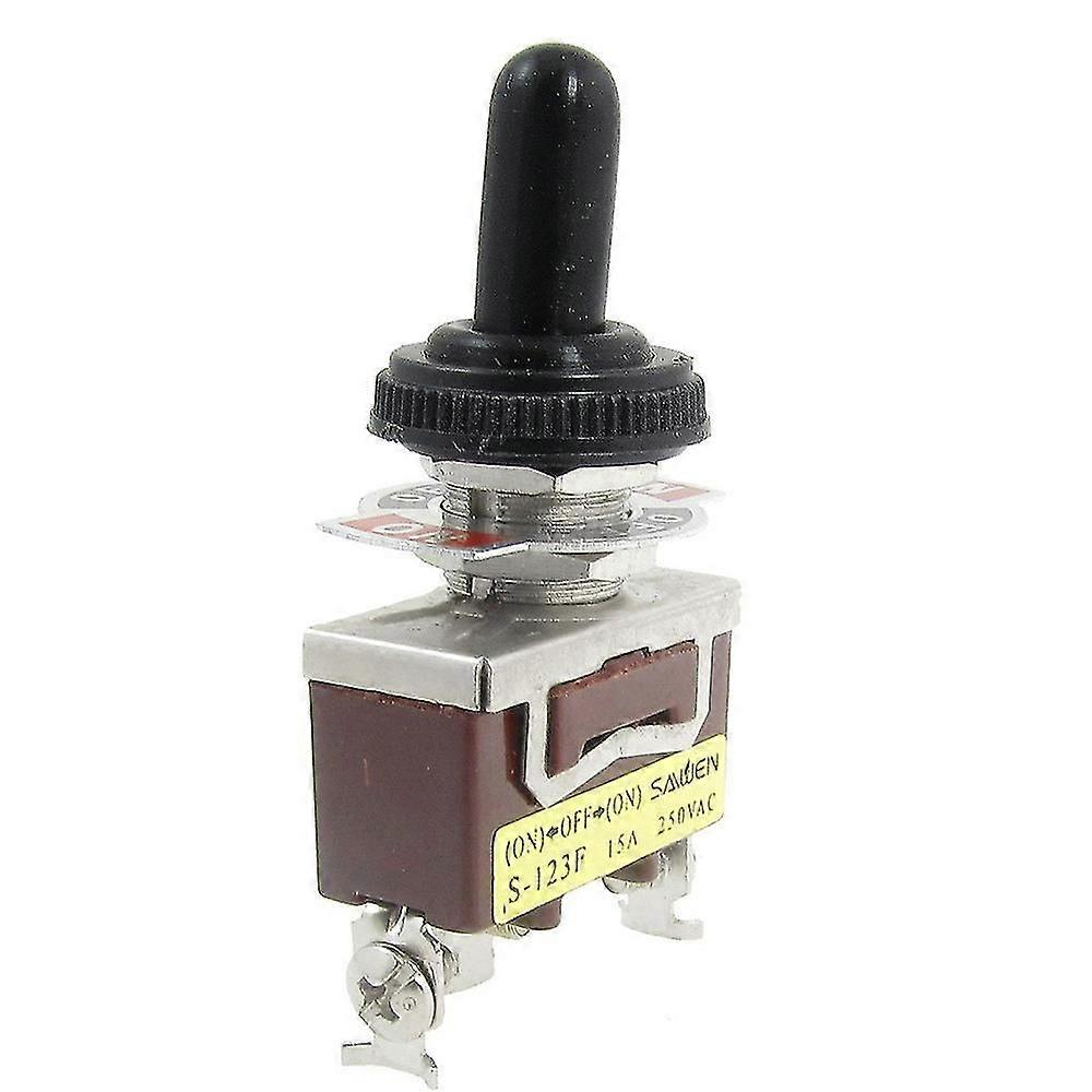 Ac 250v 15a Momentary Spdt Toggle Switch With Waterproof Boot (haoyi