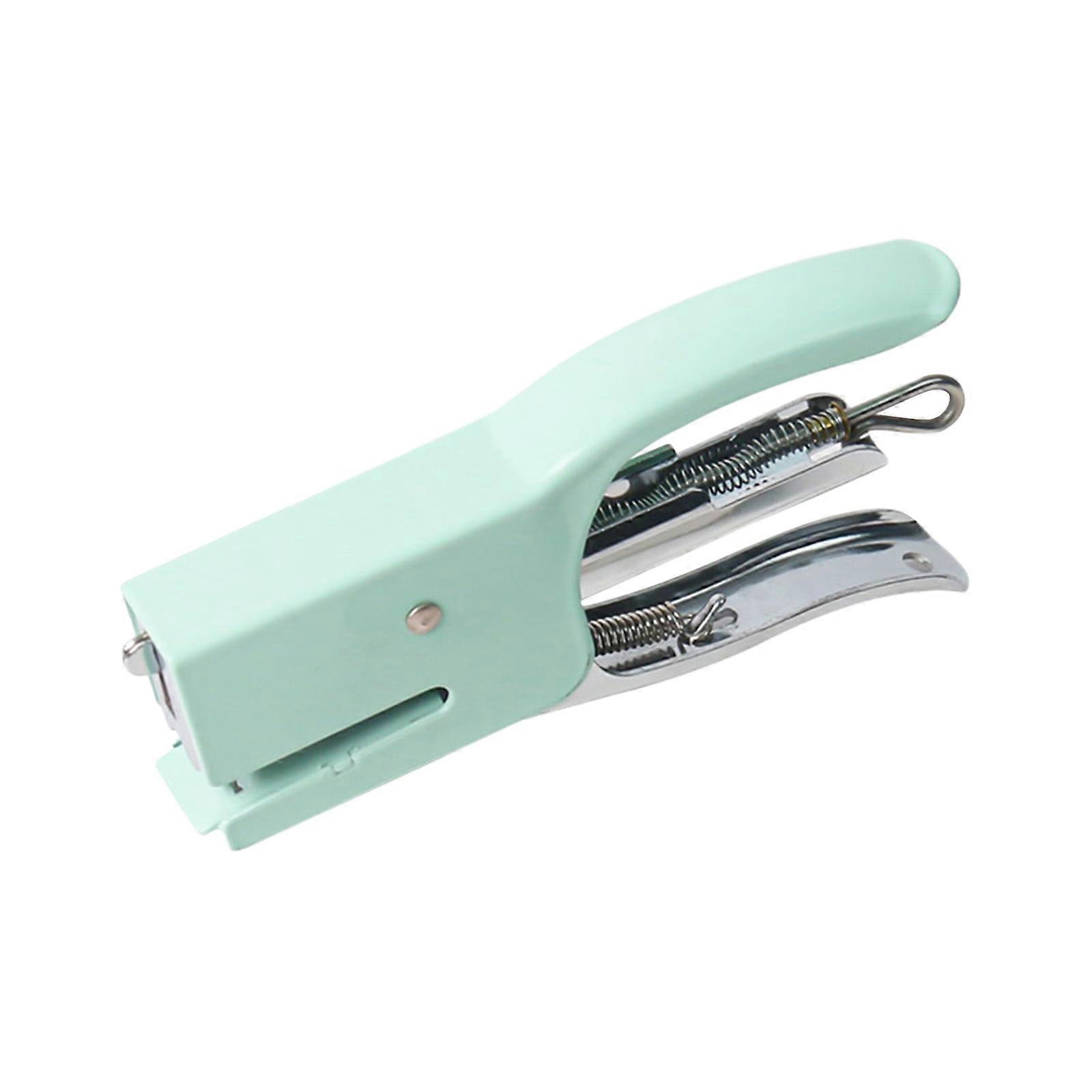 Macaroon Coloured Metal Hand Gripped Stapler 10 Gauge Labour Saving Stapler Small Office Stapler Comes with A Box of Staples