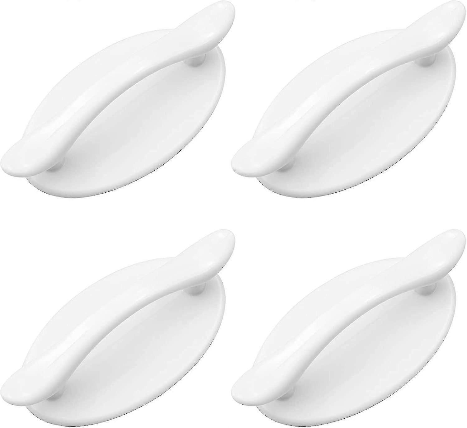 4 Pieces Self Adhesive Plastic Door Handles Self Adhesive Cabinet Handle Window Adhesive Handle Instant Door Armrest For Cupboard Drawer