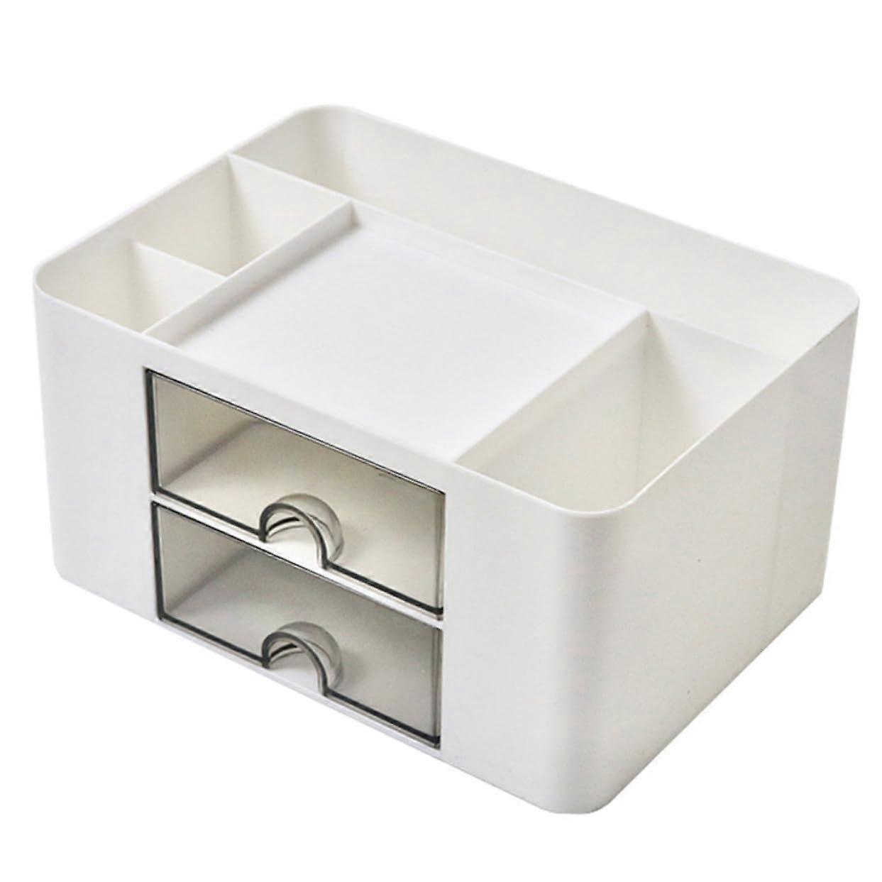 Transparent Tabletop Organizer Partition Storage Box Multifunctional Stationery and Ink Holder Space Saving Home Decor