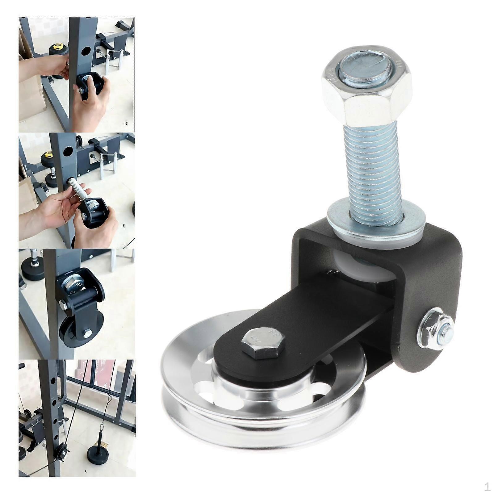 Gym Pulley Block DIY Fitness Attachment Parts Smooth Gliding Rotation Swivel Fixed Wheel for