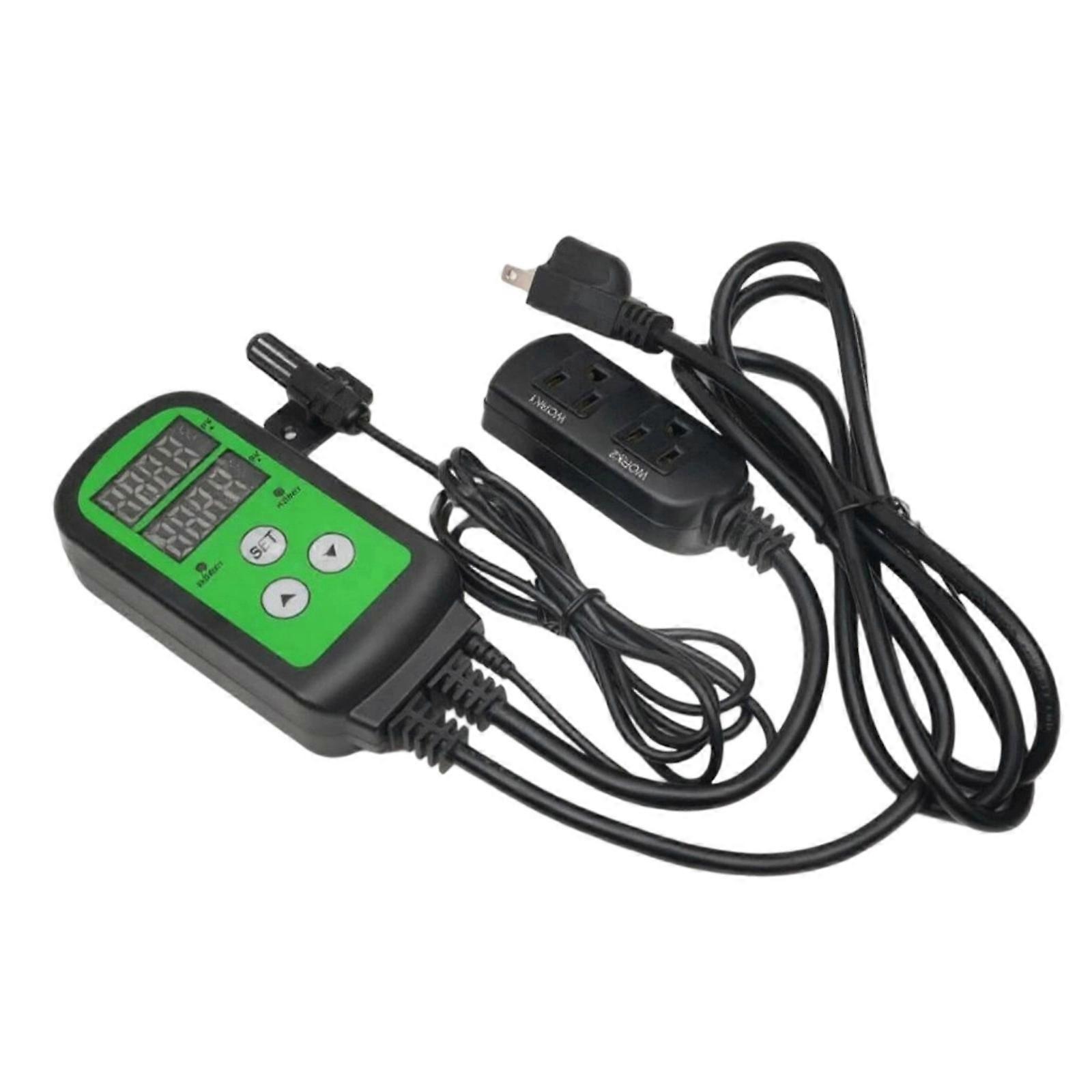 Digital Moisture Controller Regulator 1200W 110V for Greenhouse Mushroom Cultivation Home Brewing Intelligent Control System Multicolor