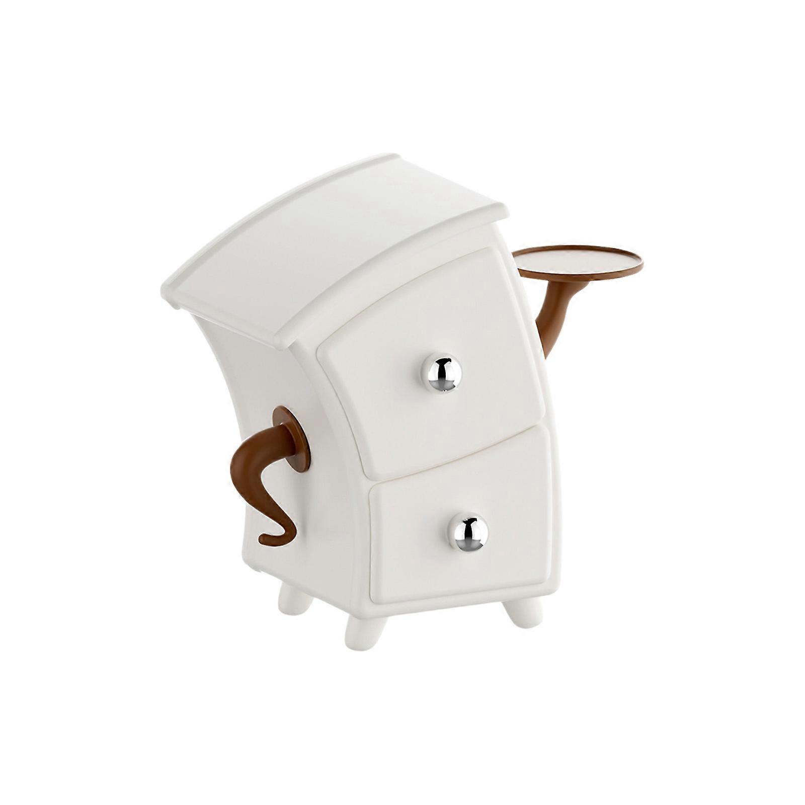 Desktop Organizers Easy Cleaning Decorative Multifunctional Storage  White