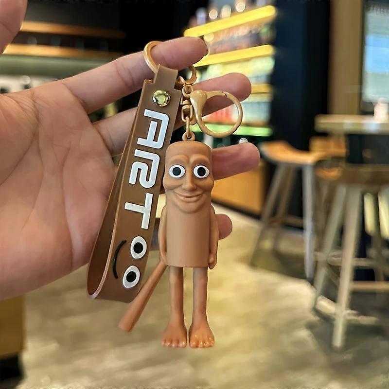 Italian Brainrot Figure Keychain Hanging Pendants Tung Tung Tung Sahur Desktop Ornaments Abstract Model Figurine Keyring 키링