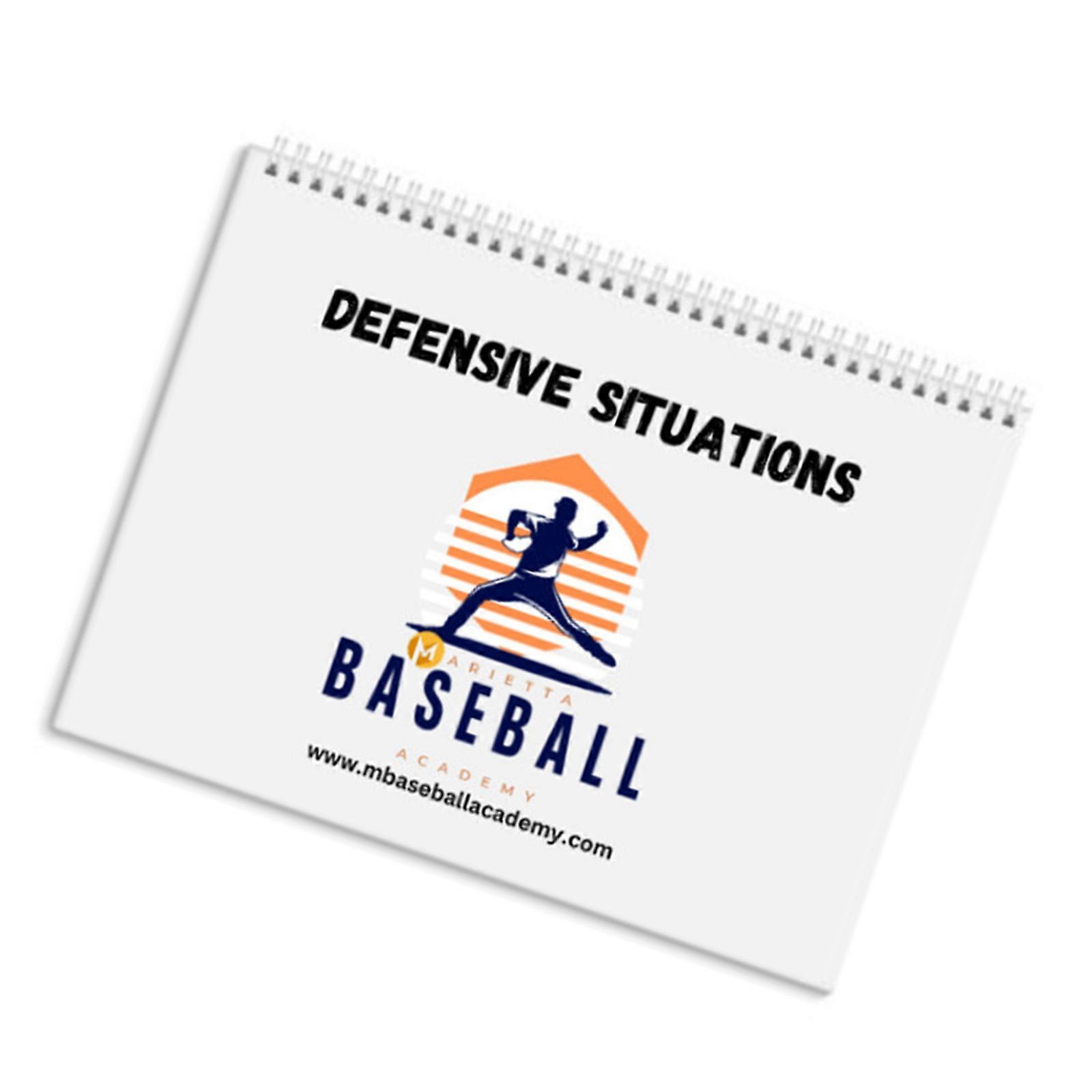 Baseball Defense Strategy Guide Practice Book with Diagrams Baseball Defense Guide Book For Coaches Player Enduring Multicolor