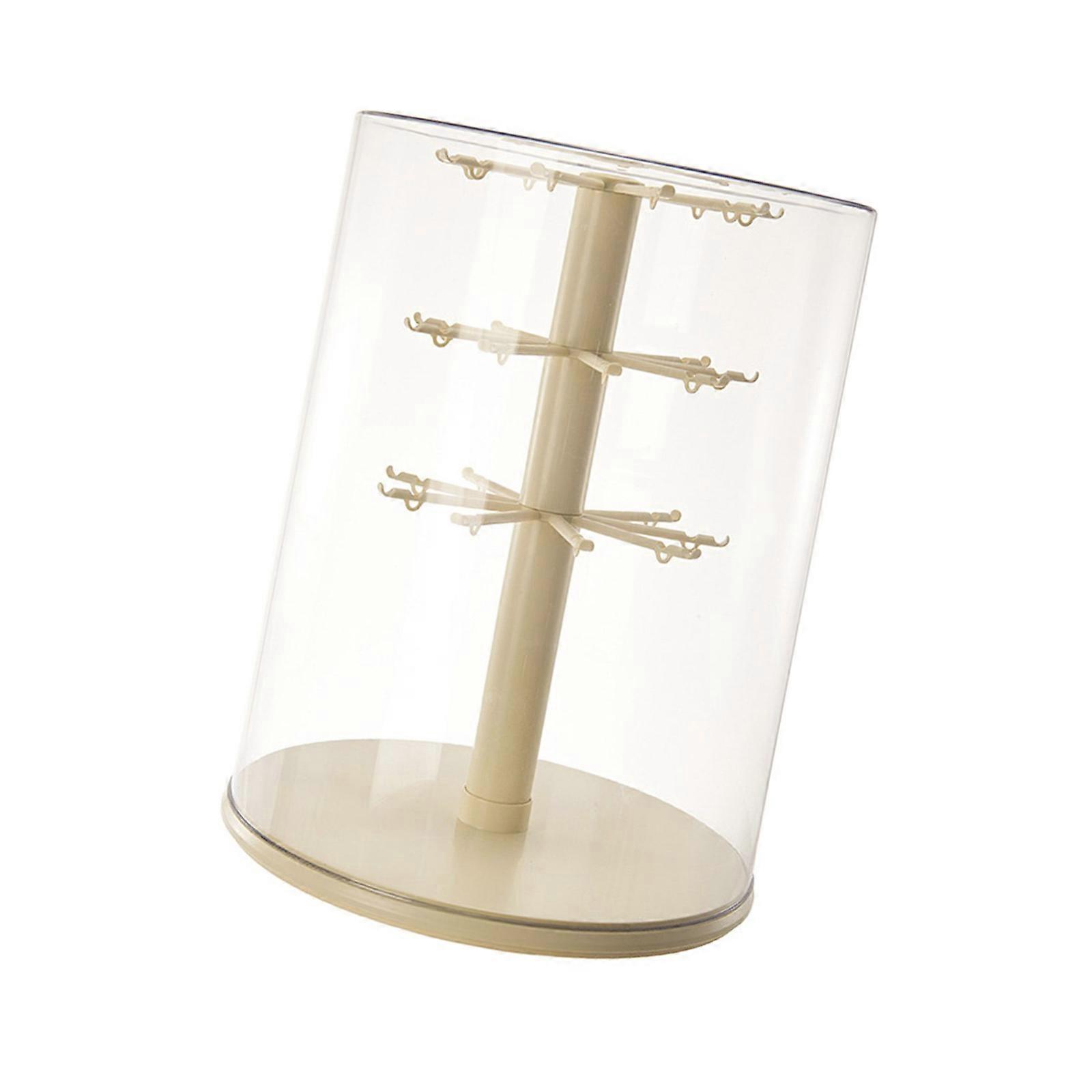 Transparent Dustresistant Planner Carton For Tiny Figurines Whirling Base Stackable Storage Case Multicolor