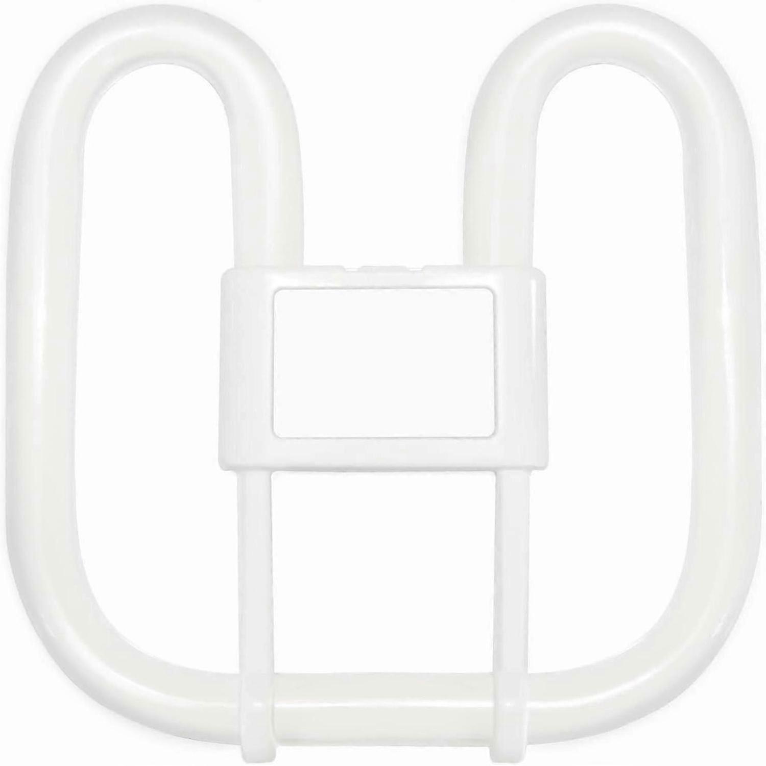 GR10q لمبة 4 دبوس 28 واط 3500 كيلو أبيض دافئ ، 2000 لومن ، 2D مربع CFL المدمجة الفلورسنت 4 دبوس ضوء لمبة ، AC 220V ، GR10q DD لمبة فراشة مسطحة ل Flush Cei