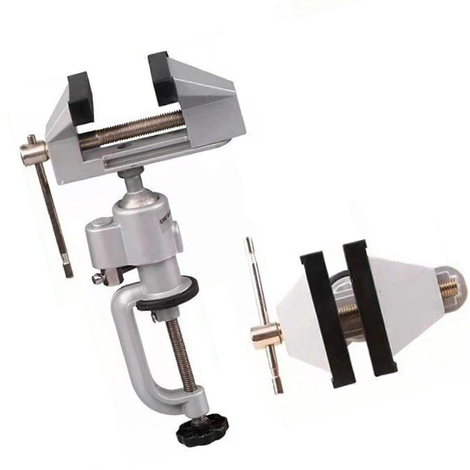 Mini Benches Vise Table Clamps 360 Rotatable Portable Work Benches Vise Fixed Tool for Drilling Woodworking Jewelry Making Multicolor