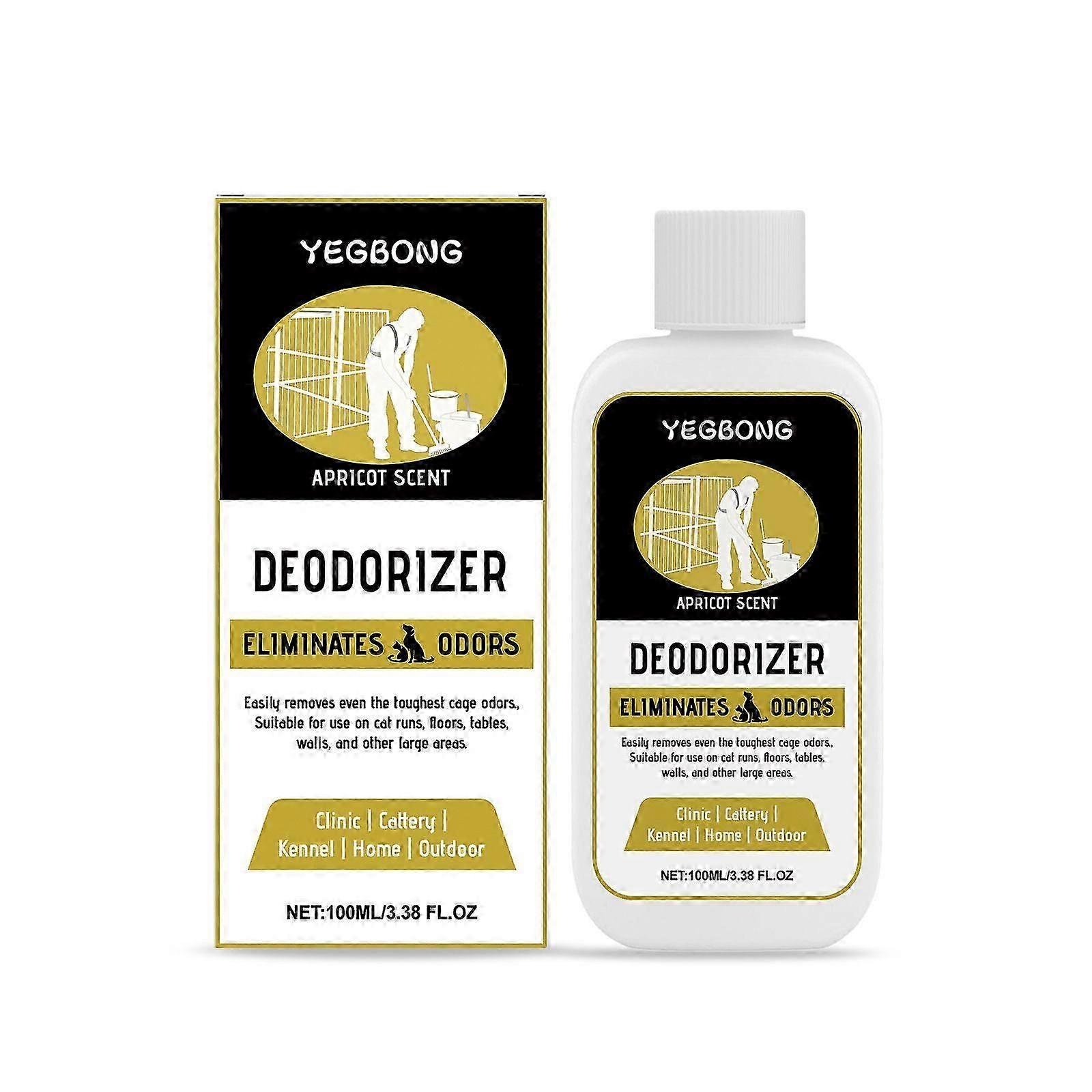 100ml Apricot Odor Eliminator for Strong Odor for Cages, Runs & More  Home & Kennel with Safe, Non-Enzymatic Formula