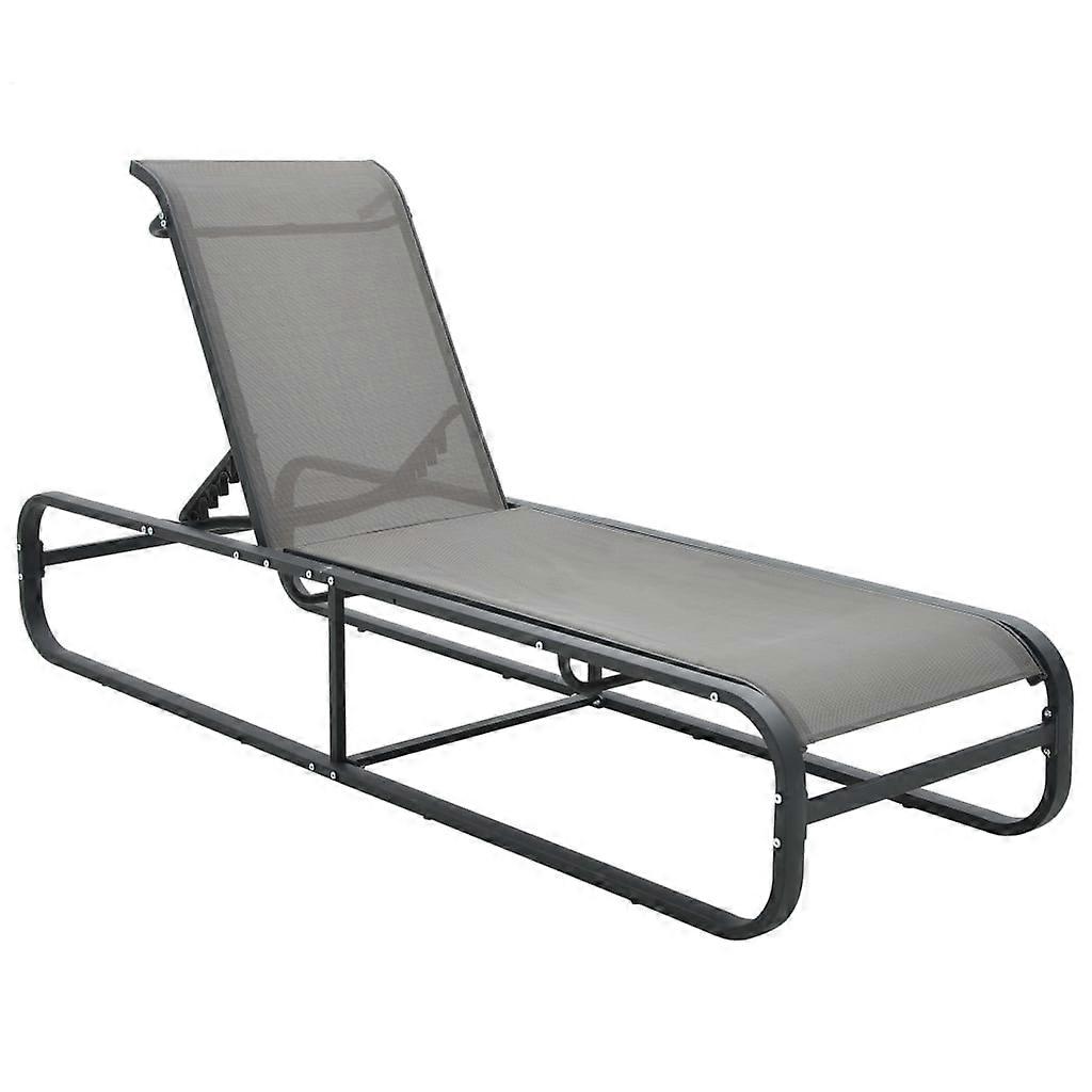 Sun lounger aluminium and textilene