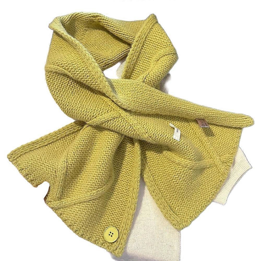 Warp Knit Wool Scarf for Women - Lightweight & Dense, Solid Cold-Weather Wrap
