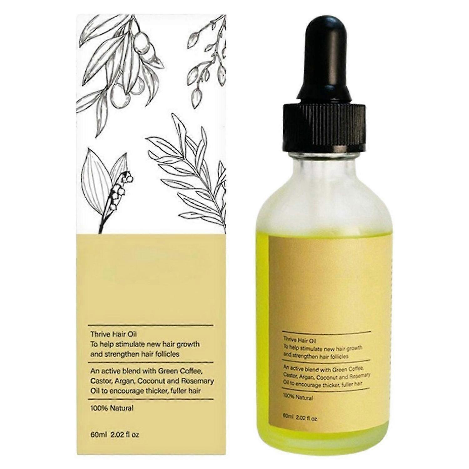 Thrive שמן צמיחת שיער לטיפול נגד נשירת שיער 60 מ"ל סרום לצמיחת שיער לכל סוגי השיער