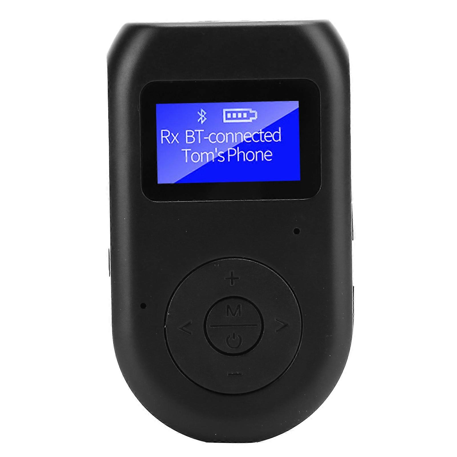 LCD Bluetooth 5.0 Adapter USB Wireless Receiver and Transmitter 2 in 1 Audio AUX Stereo