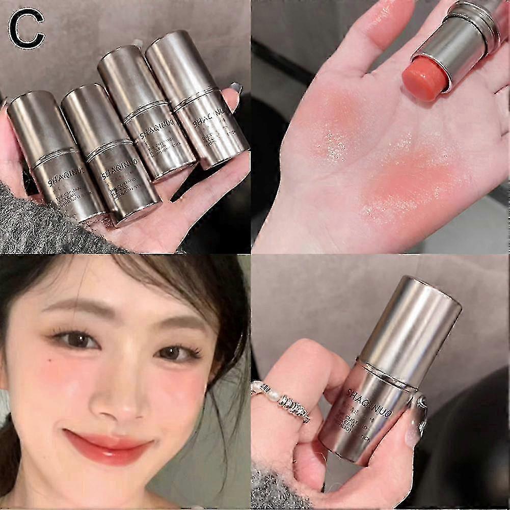 2025 Wet and Shiny Highlighter Stick Brightens Eyes Contours Pearlescent Natural