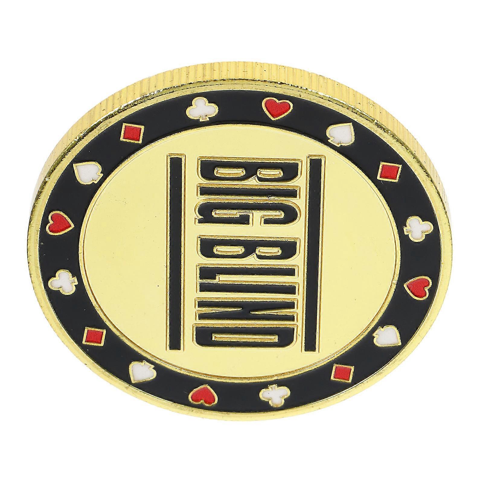 Poker Game Dealer Button Metal Chip for Counting Chips