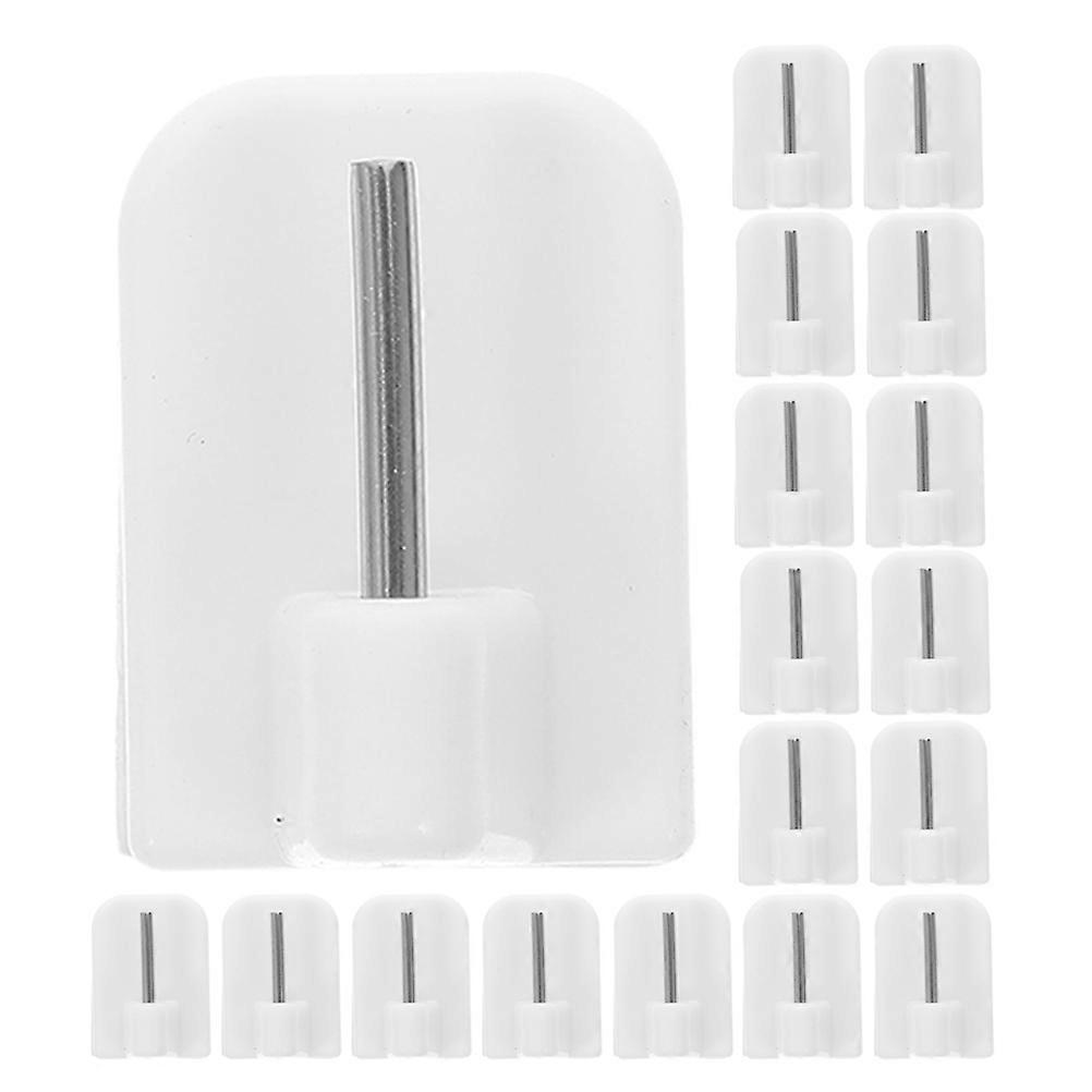White Plastic Curtain Hooks for Drapery Featuring Easy Installation 30Pcs