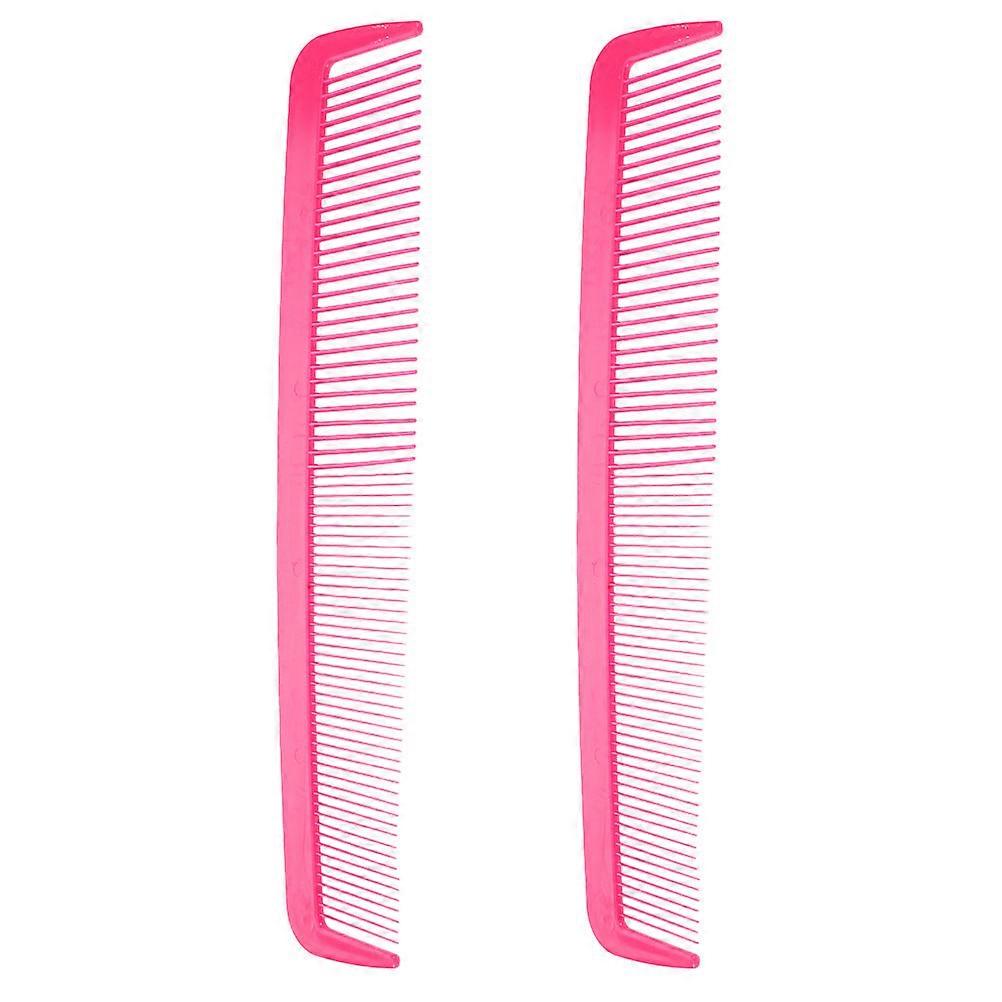 Giant Clown Comb Prank Props for Carnival 2Pcs Rosy Plastic Material