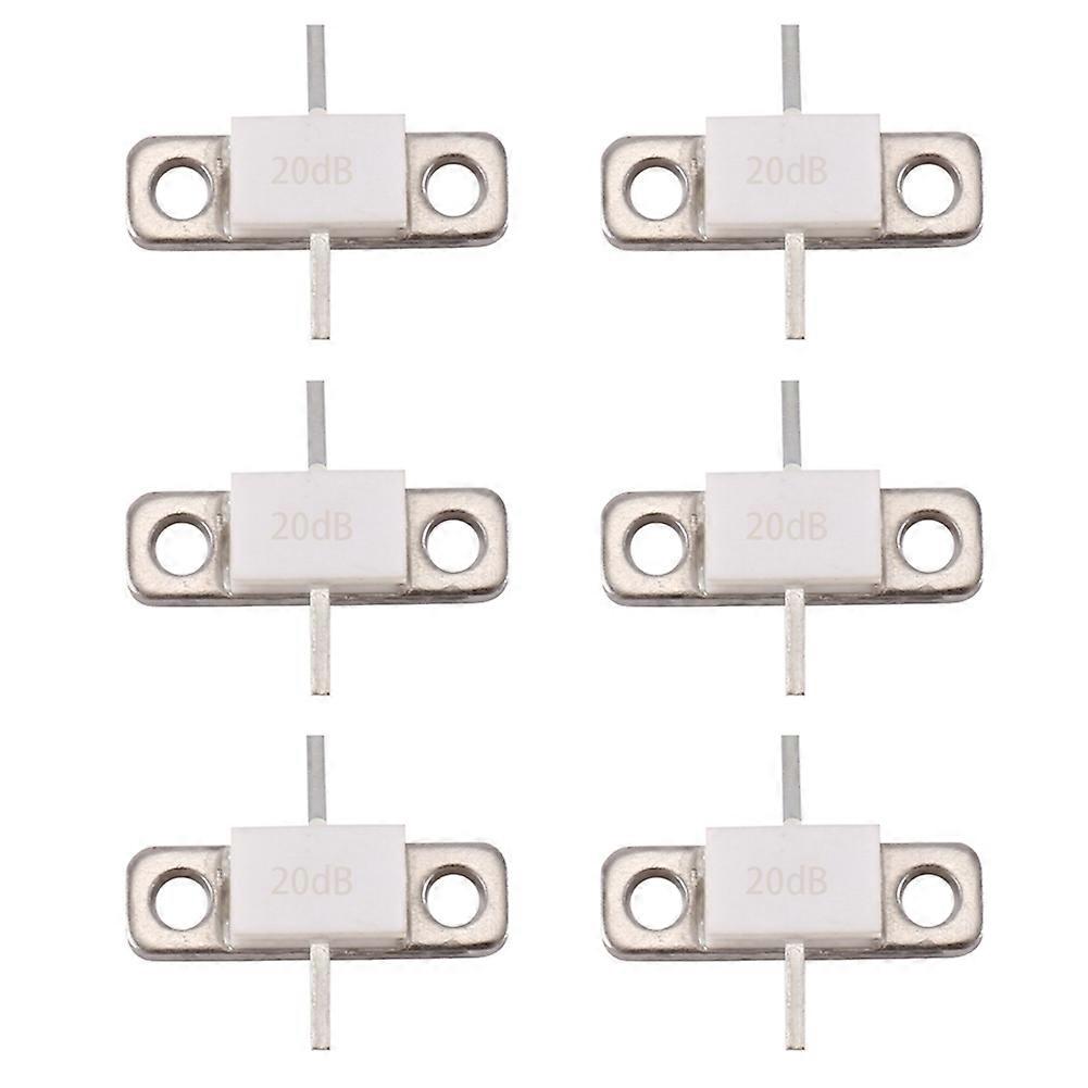 6X 20DB 100Watts ATTENUATORS FLANGED 100Watt 20Db RFP 100W 20DB 100WATTS DC-3.0 Ghz 50Ohms LOW VSWR High Power