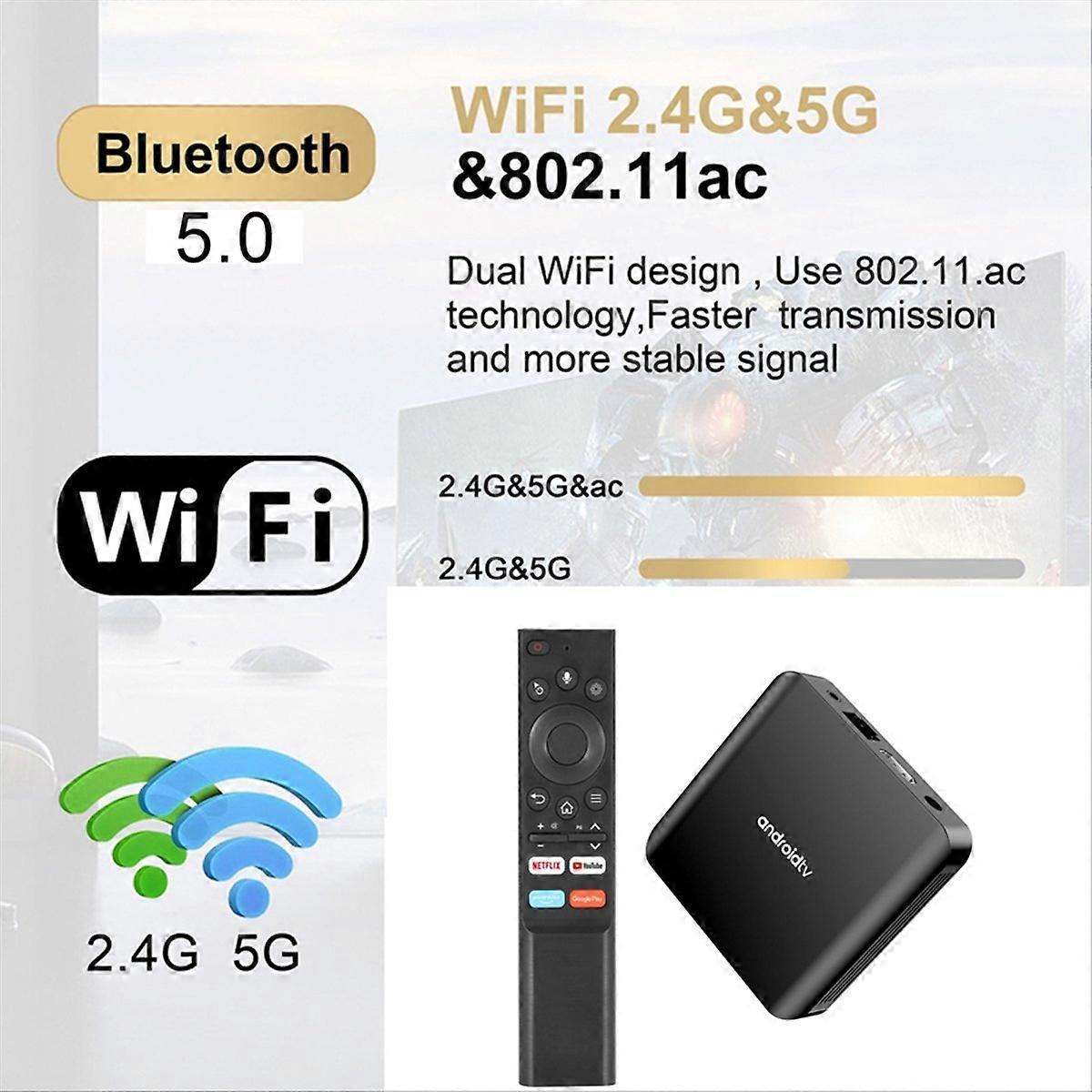 TV98 ATV Plus Smart TV Box Media Player Set Top Box EU Plug 2G+16G