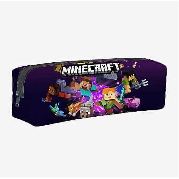 New Minecraft game accessories student school bag large capacity student zipper pencil case pattern-FF1- pattern 3