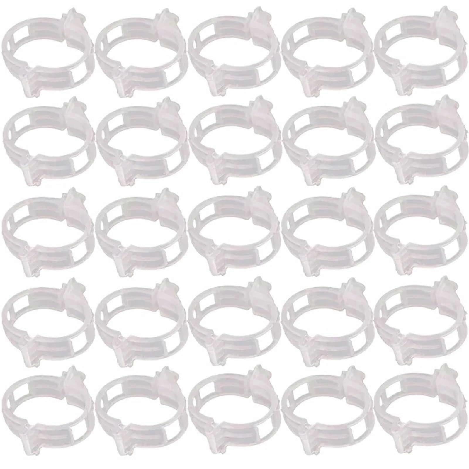 2000pcs White Reusable Plant Support Clips with Gentle Stem Grip for Tomato and Vegetable Vines