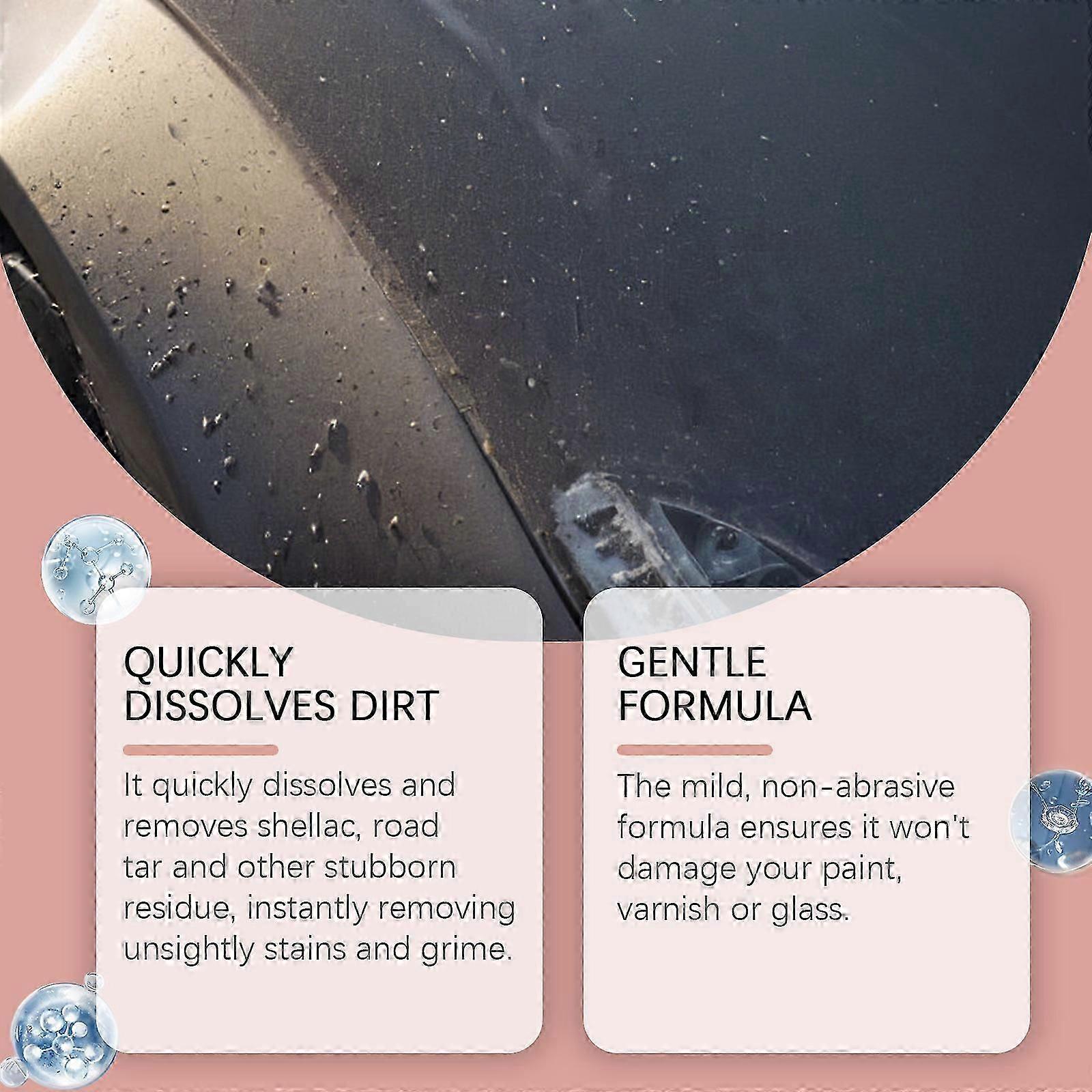 Auto Shellac Cleaning Agent Car Paint Decontaminating Bird Droit Resin Shellac Bug Spot Foam Cleaner