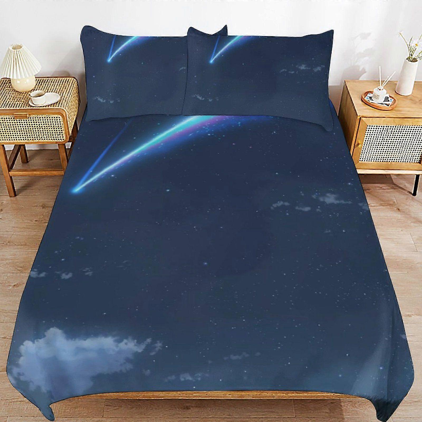 193QS Sky High The Animated Series Simple Finish Smooth Touch Comfort Zipper System Sleep Upgrade Duvet Cover Sets for Couples AP193