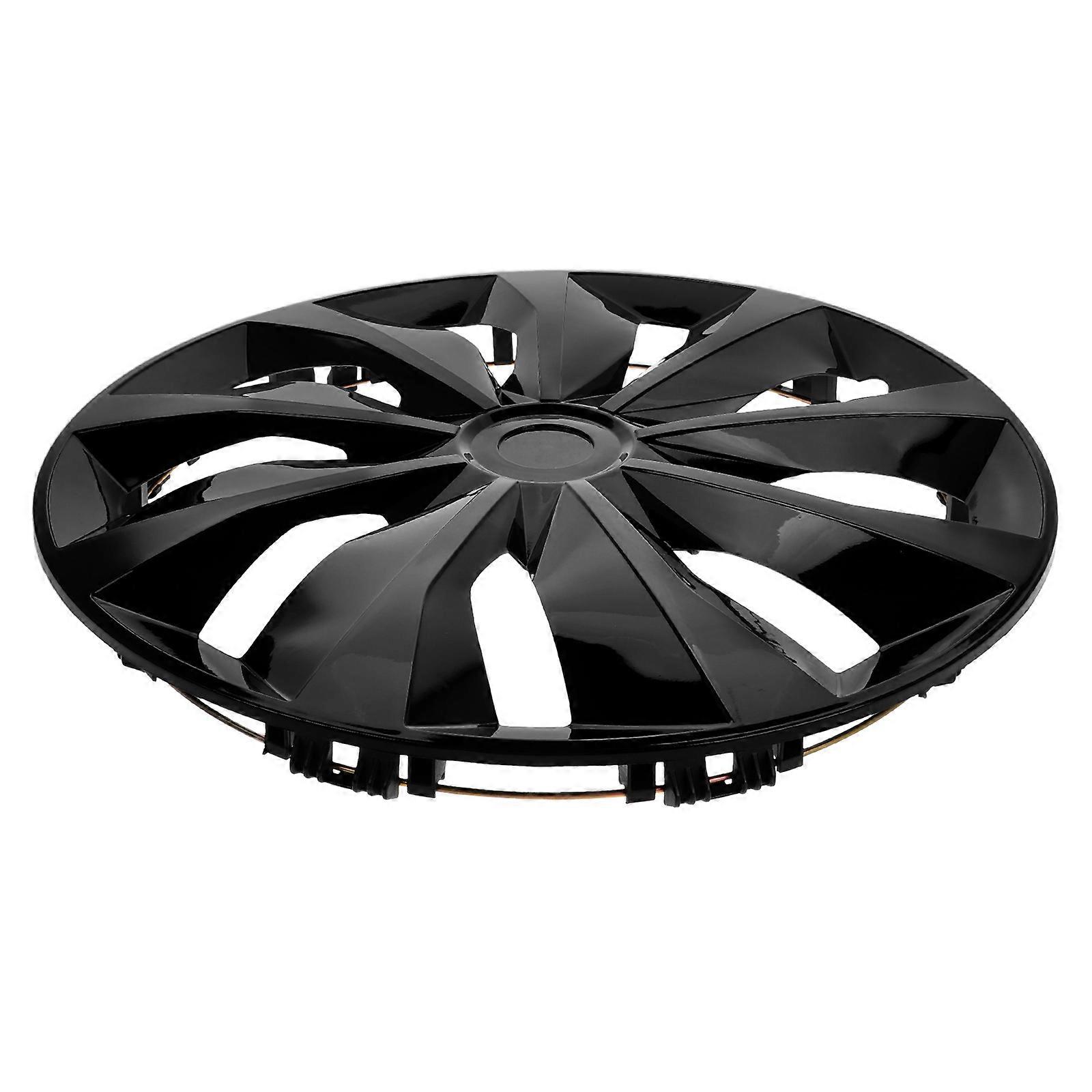 Wheel Hub Cap Plastic Hub Caps for Car Installation 2Pcs Black