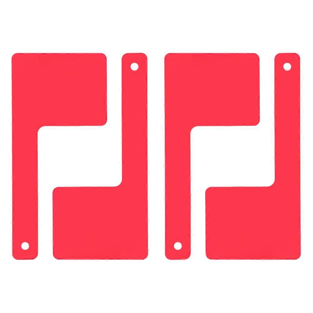 Acrylic Red Mailbox Flag Replacement for 4Pcs Kit