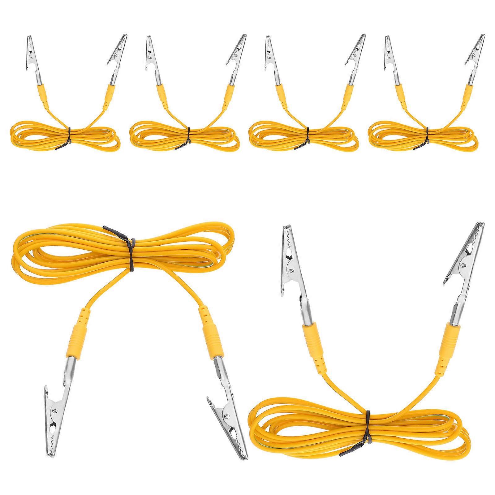 Flexible 5Pcs Ground Wire With Clip 1.8M Anti-Static Cable Designed For Production Workshop Use
