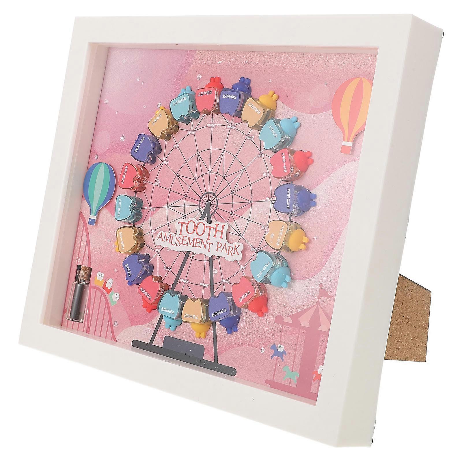 Baby Tooth Case for Storage Use Tooth Saver Box with Ferris Wheel Design