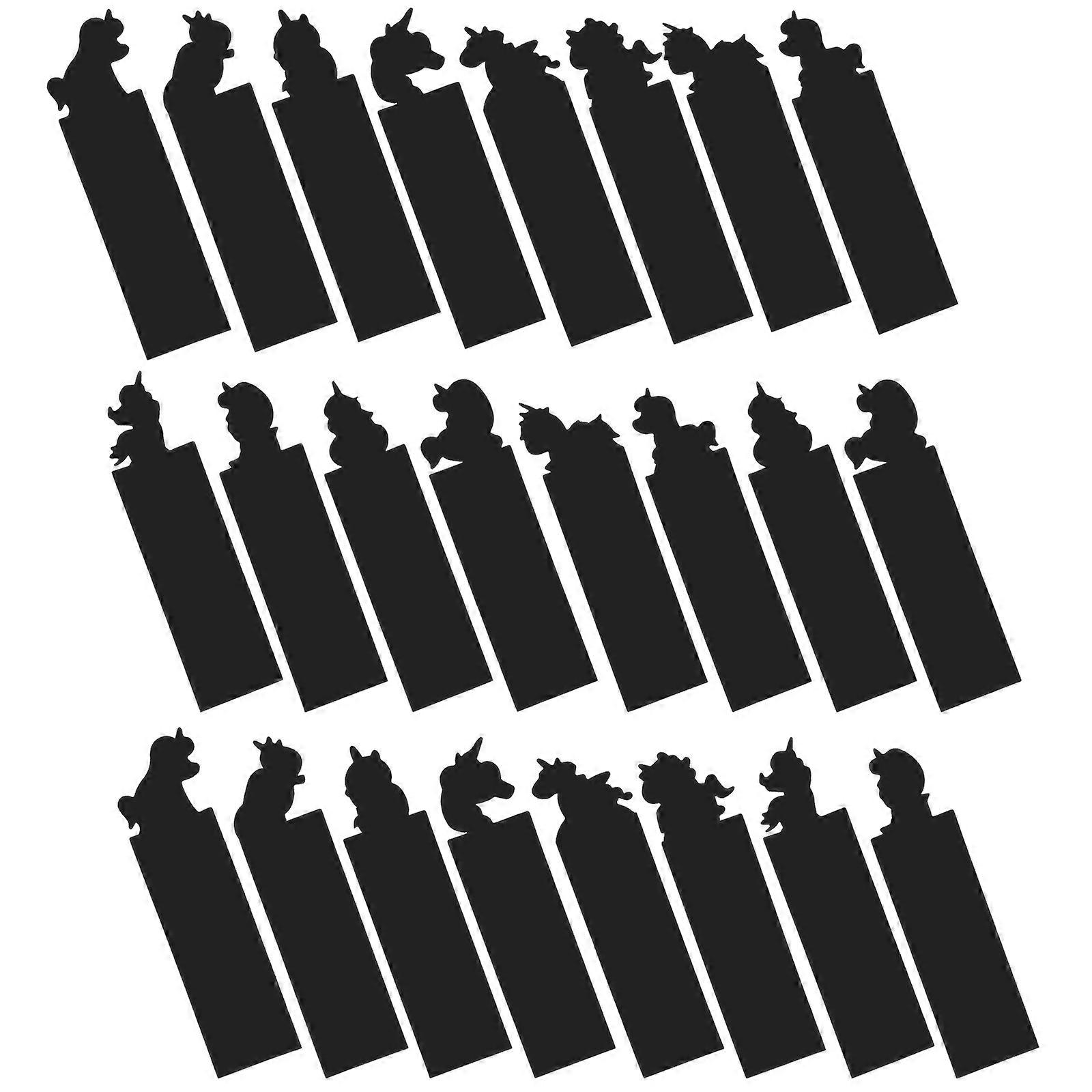 Scratch Paper 24Pcs Rainbow Bookmarks for DIY Making and Gift Craft