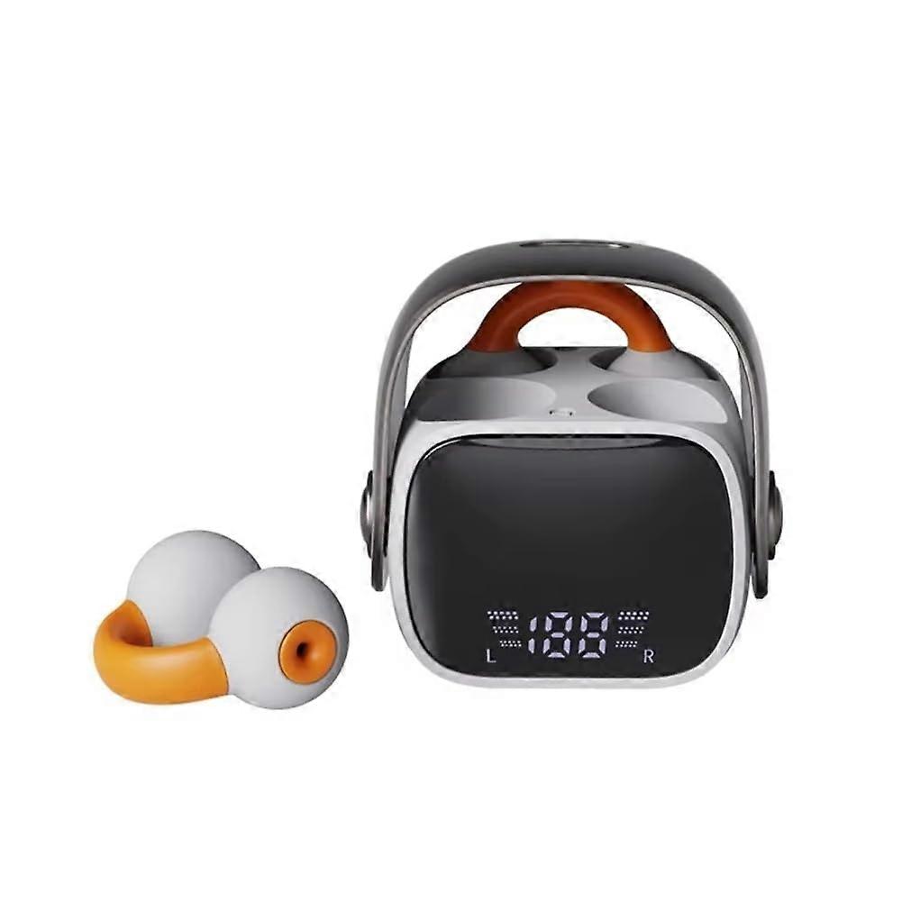 Portable Mini Earphones ENC Noise Cancellation LED Screen HiFi Stereo with Charging Box Gaming