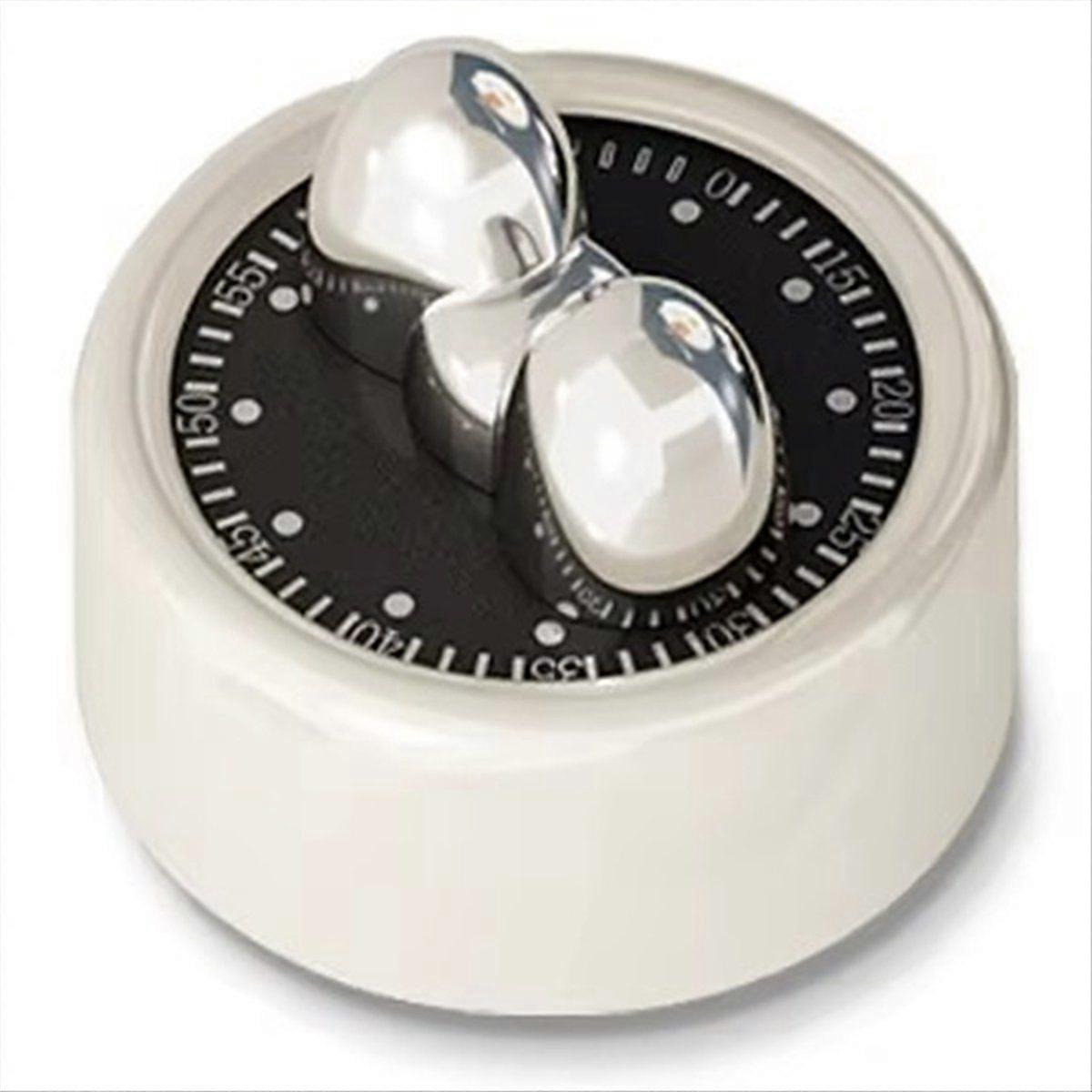 Mini Visual Kitchen Timer Magnetic Mechanical Timer Kitchen Countdown Cooking Baking Alarm Clock White