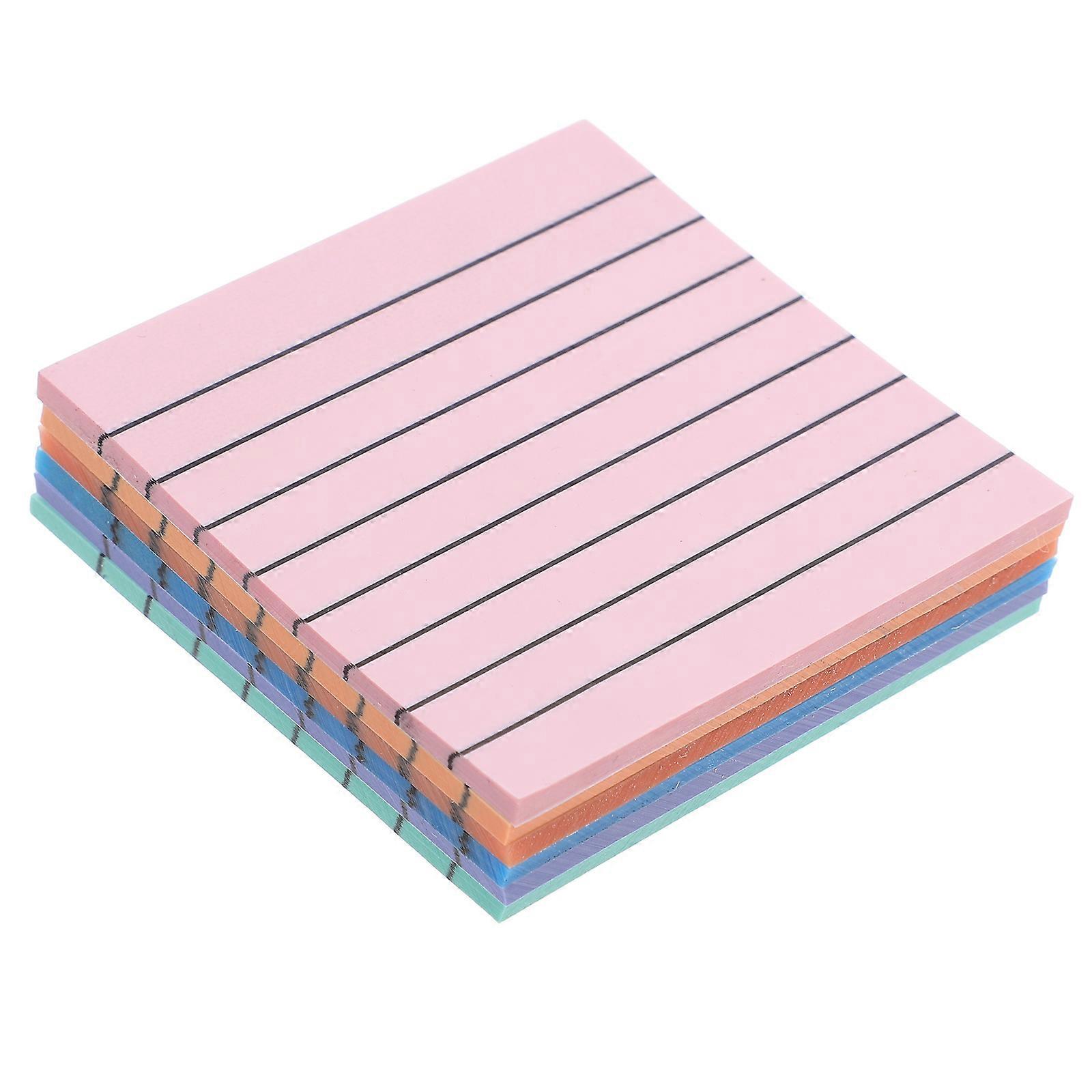 Sticky Tabs Self-Adhesive Memo Pads for Taking Note 3Pcs 6 Books Colored Paper