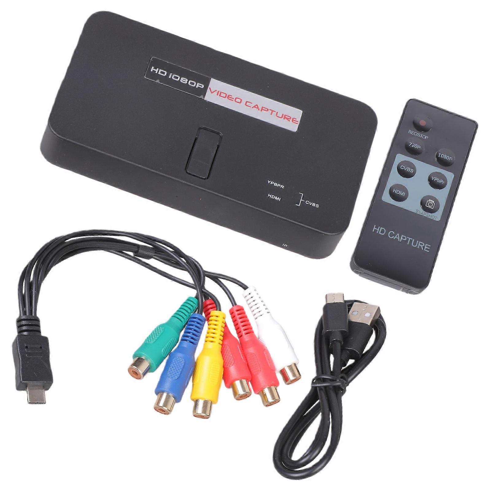 Computer FreeRecording Device HDTV Component Composite Inputs Builts In Cooling System Sound Commentary Captures Card 1080P Multicolor