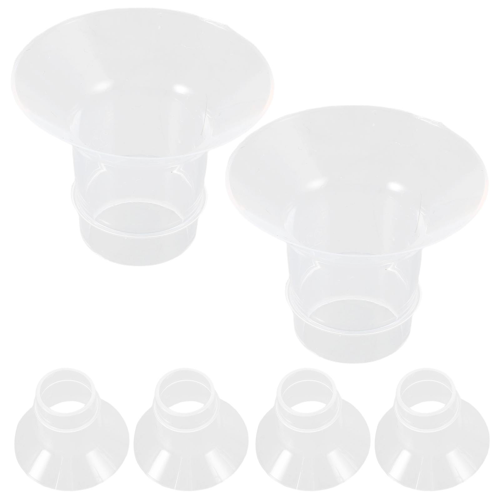 Wearable Silicone Flange Inserts for Breast Pump 6Pcs Set