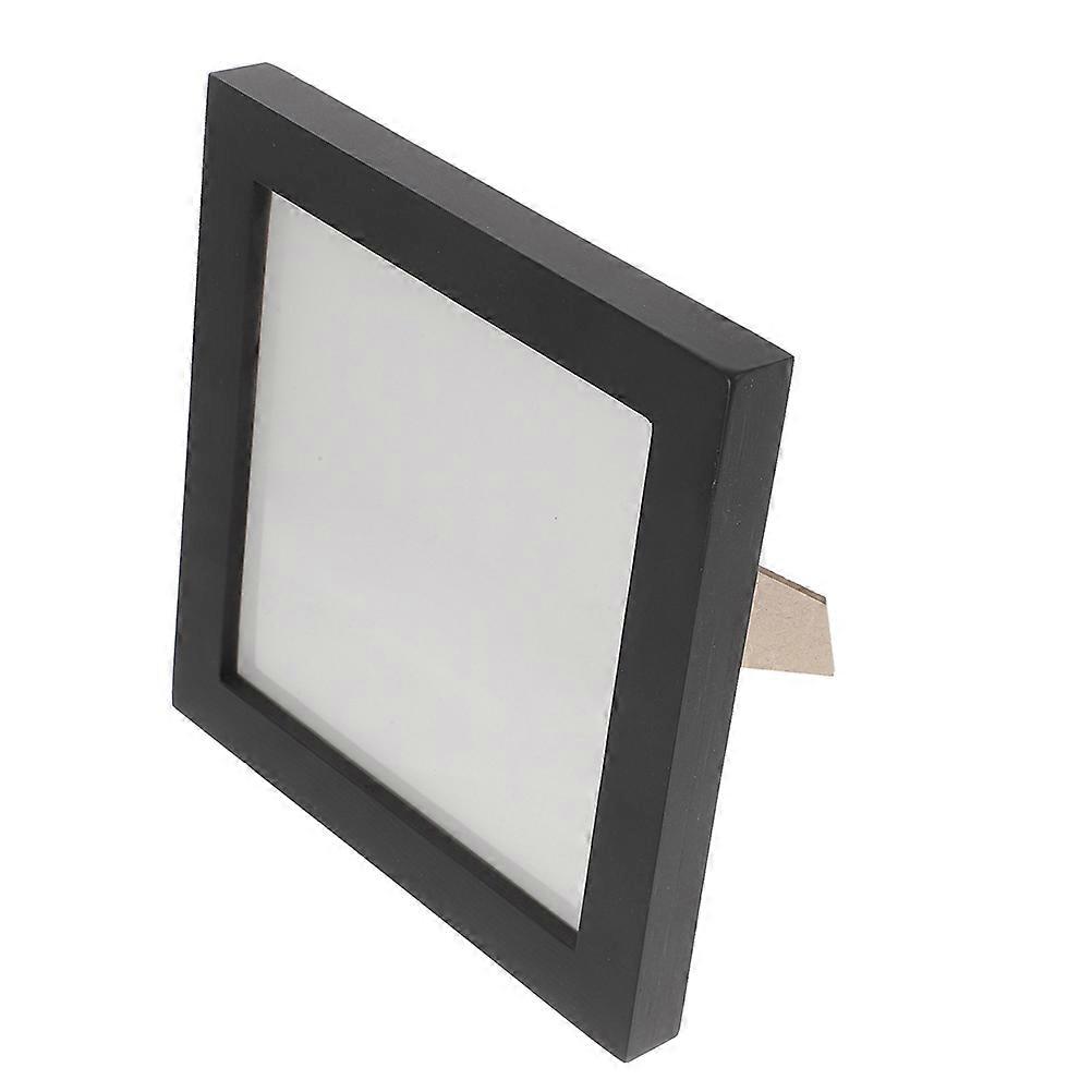 Cd Frame Display for Storage Use Elegant Black Wood Material