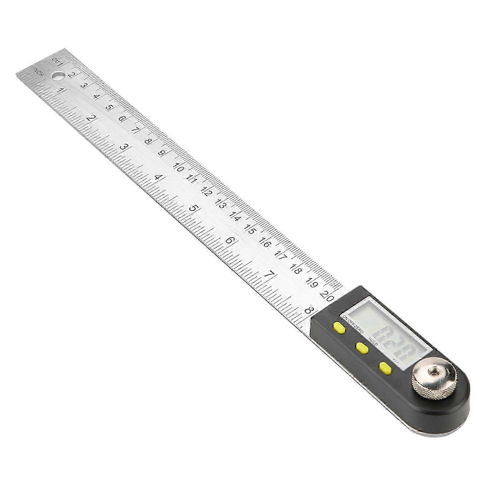 25-26 Digital angle ruler 0-200mm stainless steel electronic protractor