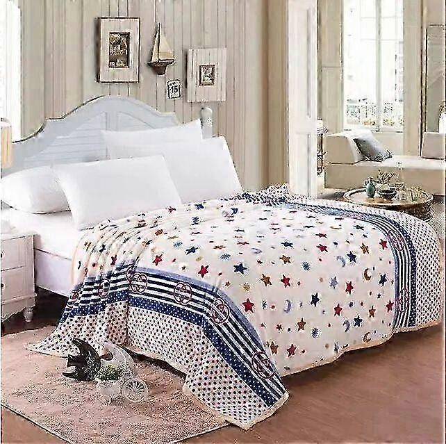 25-26 Two-side Blanket Bedding Throw Coral fleece Super Soft Warm Value