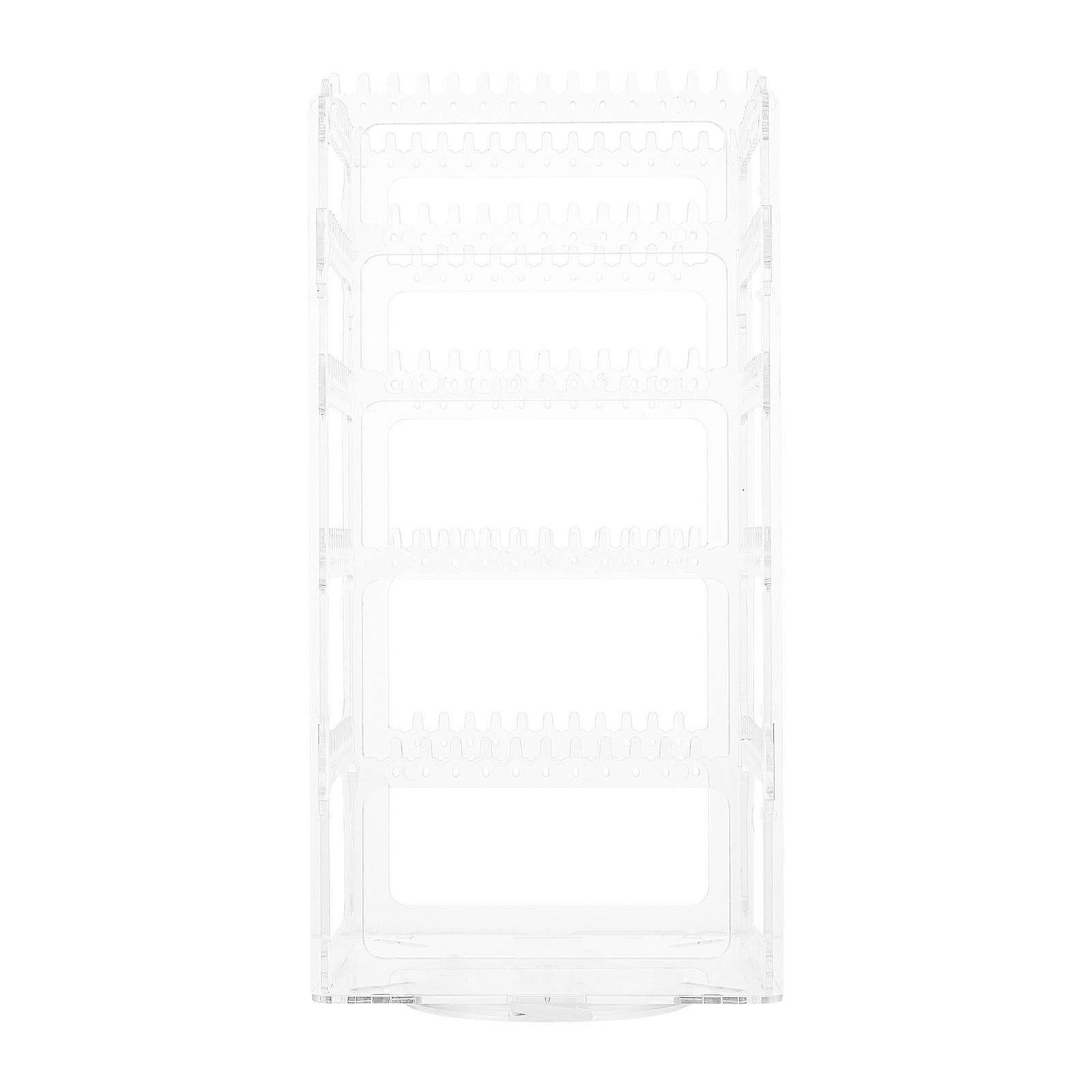 Rotating Jewelry Stand Plastic Earring Holder for Storage