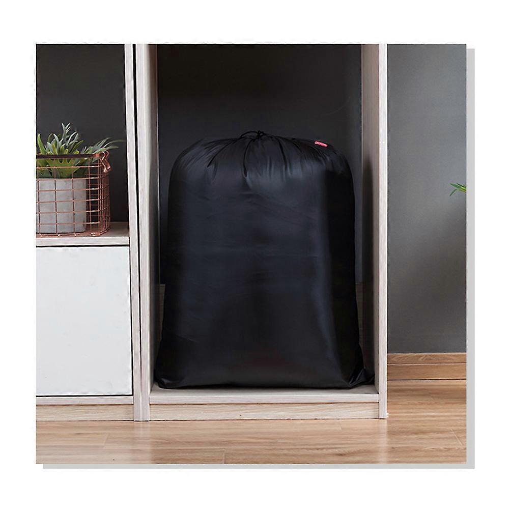 Storage Bag Drawstring Organizer for Quilt Storage Portable Black Pouch