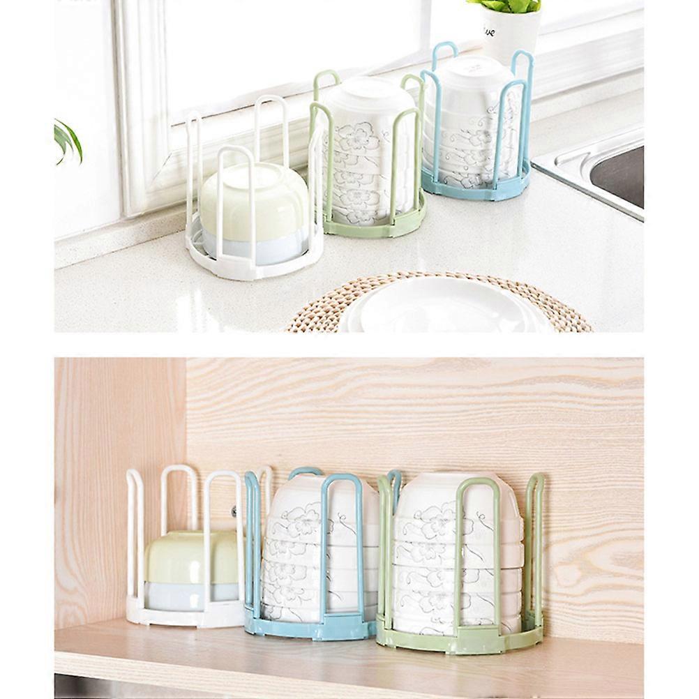 Dish Drying Rack Bowls Organizer Kitchen Accessories Draining Storage White 1Set
