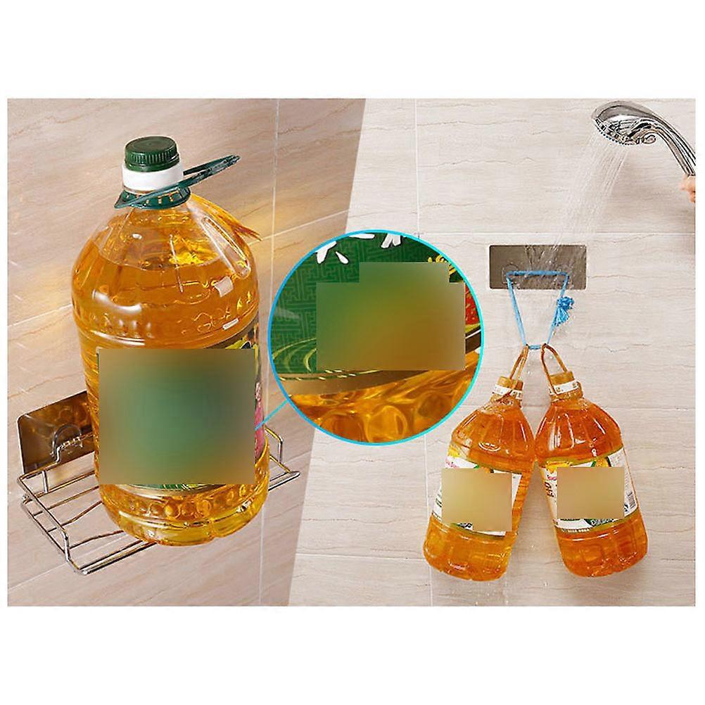 Punch Free Tissue Holder Bathroom Tissue Storage Shelf for Silver