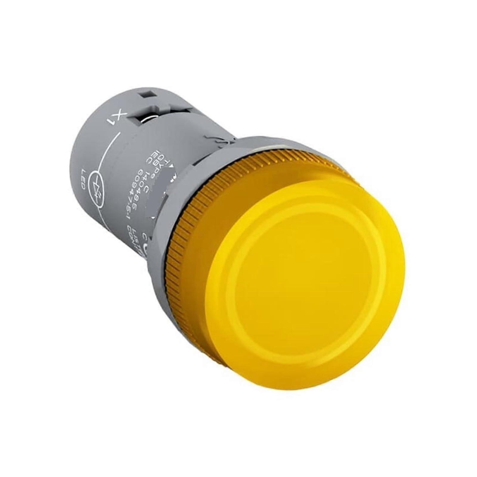 CL2 Series LED Indicator Light Yellow 12V CL2502Y Panel Mount for Bright Visual Signals